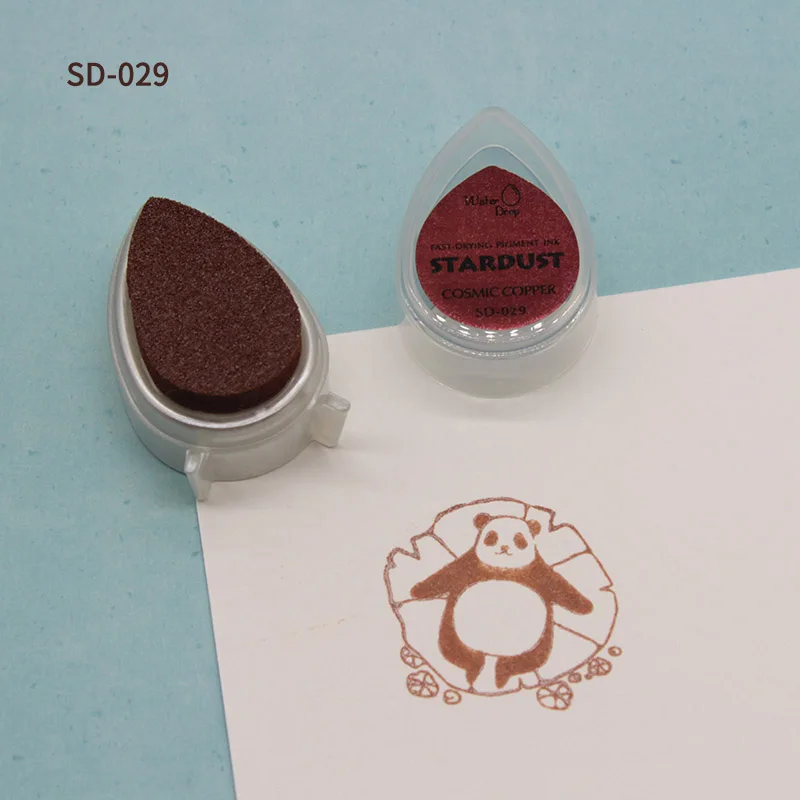 10 шт. водяная капля блеск чернил pad перламутровый штамп-поделка inkpad(упаковка из 10