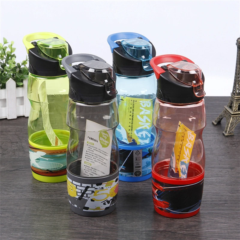 600ML Large Capacity Sports Water Bottle Outdoor Portable Travel Bicycle Sport Drinkware shaker