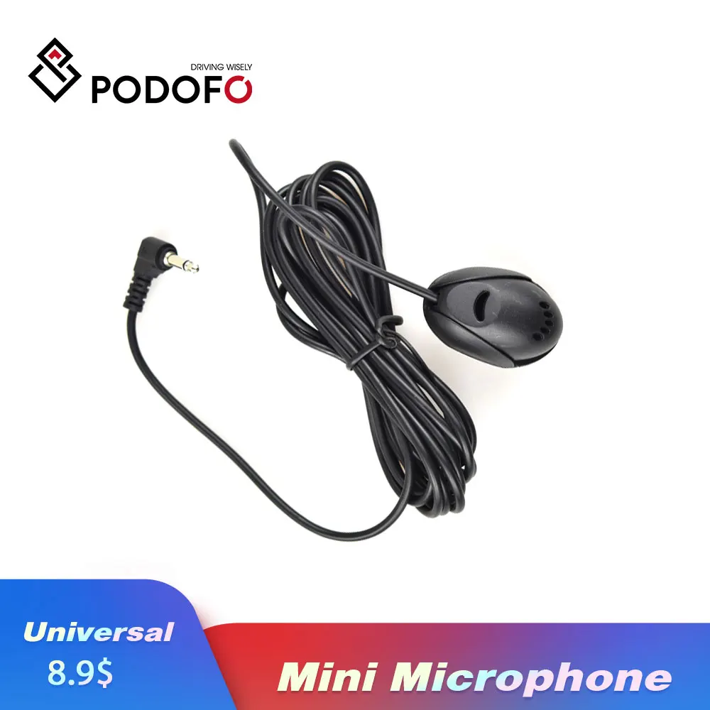 

Podofo Mini Microphone Support Connect specific Car Multimedia Player