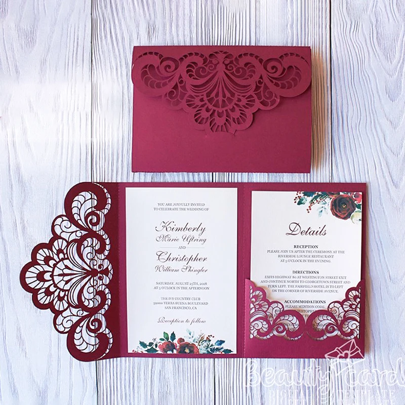 Wedding Invitation Cutting Die Scrapbooking Craft Metal Die Cut