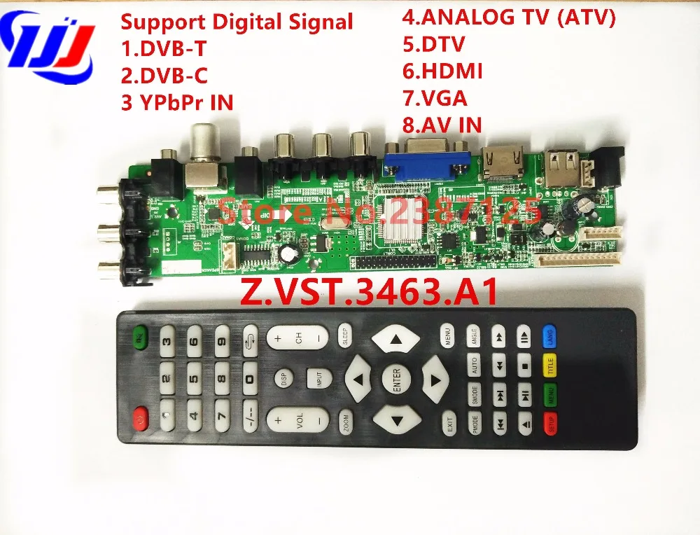 

DS.D3663LUA.A8.2.PA Support Digital Signal DVB-C DVB-T/T2 Better than V56 Support Russian Language LCD