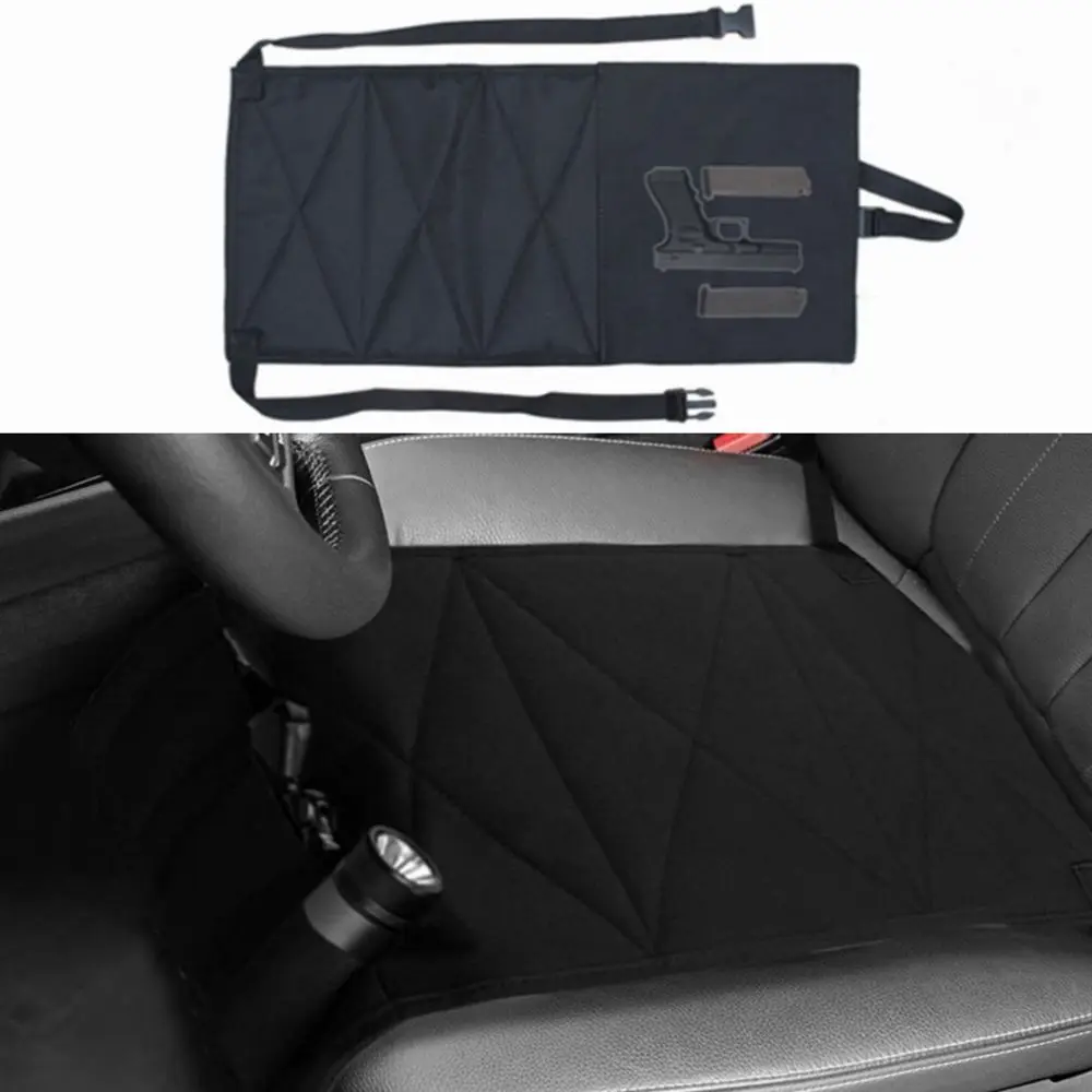Concealed Car Seat Pistol Holster Vehicle Under Mattress Bed Chair Cover Holder 