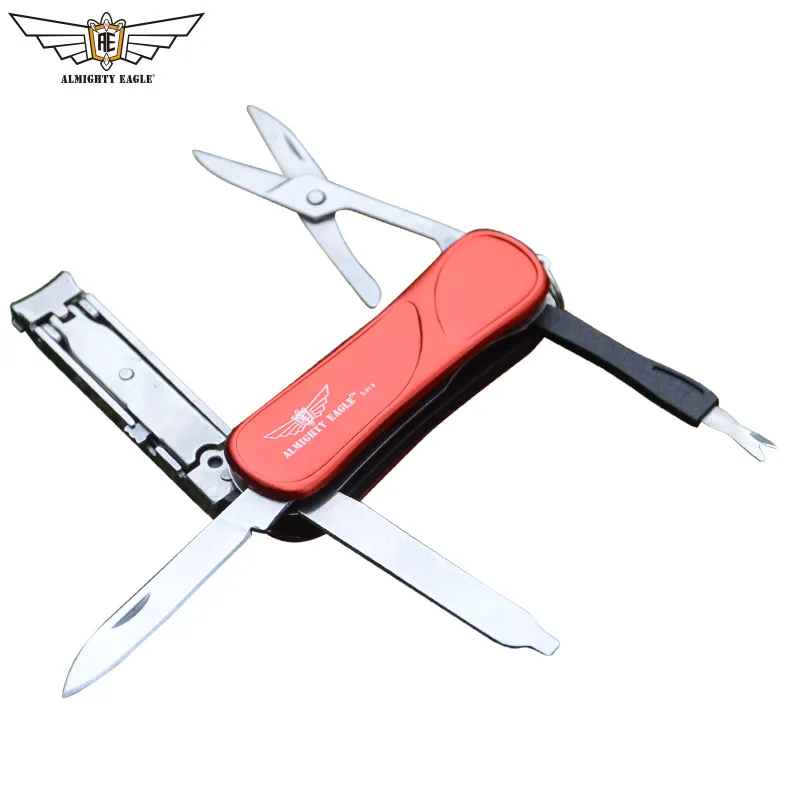 Billig ALLMÄCHTIGEN ADLER Multifunktions werkzeuge Nagel knipser Messer Schere Klinge mini clipper tragbare werkzeug EDC Neue