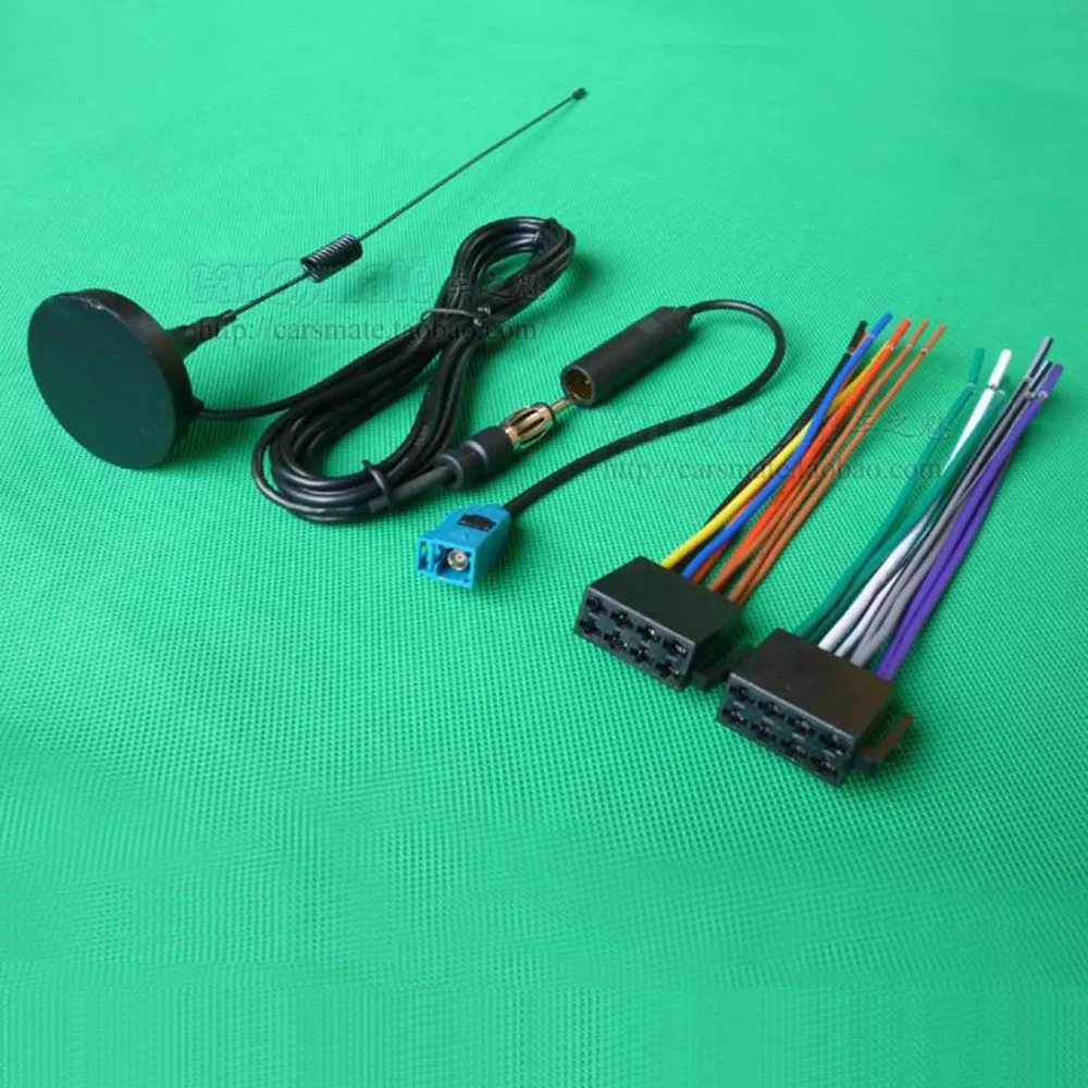 1pcs Volswagen CD radio antenna adaptor and power speaker cable | Мобильные телефоны и аксессуары