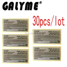 30 шт./партия,, Чехол DIY для Nintendo dogb GBP GameBoyAdvance Pocket GBO DMG Shell, сменные Пластиковые клейкие этикетки, чехол для консоли