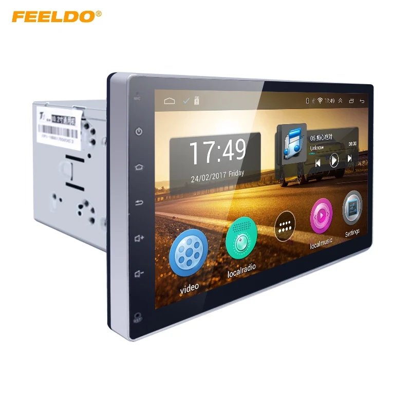 

FEELDO 10.2inch HD Screen Android 4.4.2 Quad Core Car Media Player With GPS Navi Radio For Universal 2DIN ISO #AM1221