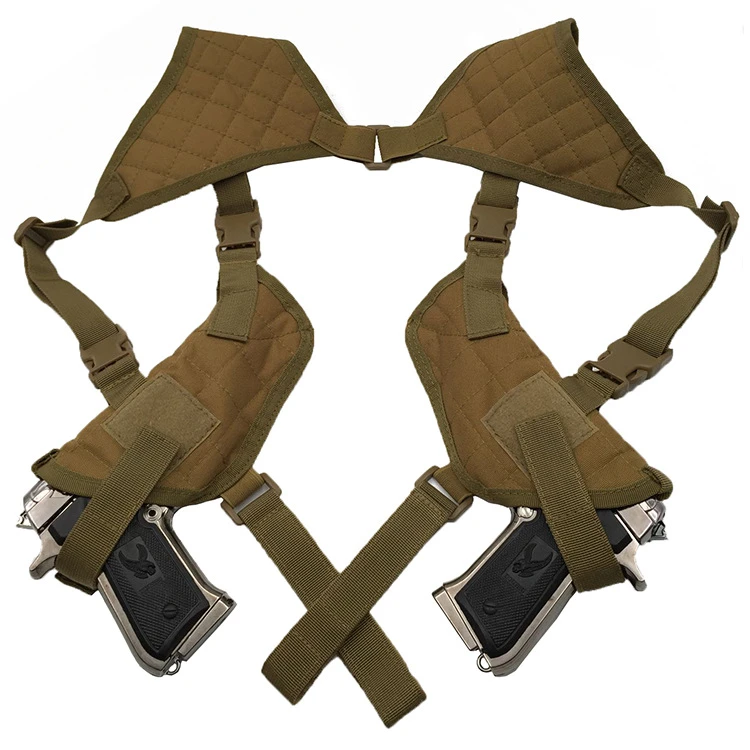 Tactical Concealed Carry Double Draw Shoulder Holster Dual Pistol Holster
