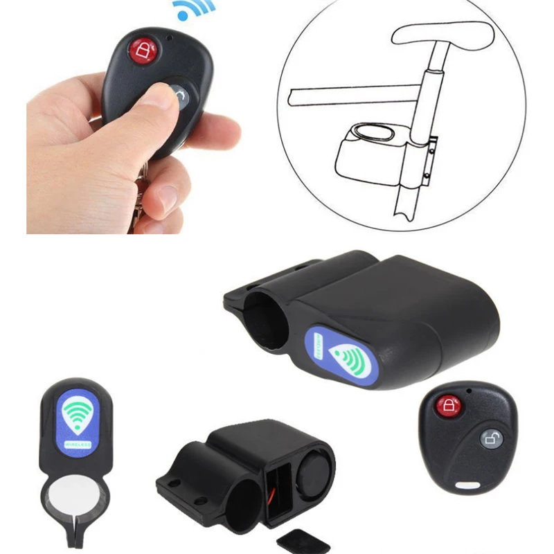 

Bicycle Anti-theft Security Lock Bicycle Wireless Remote Control Alarm System Vibration Alarm For Mountain Road Bike Device