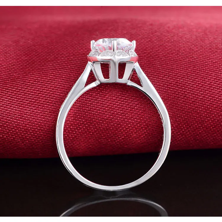 Женское кольцо из серебра 925 пробы в форме сердца|925 sterling silver ring|wedding ringssterling rings |