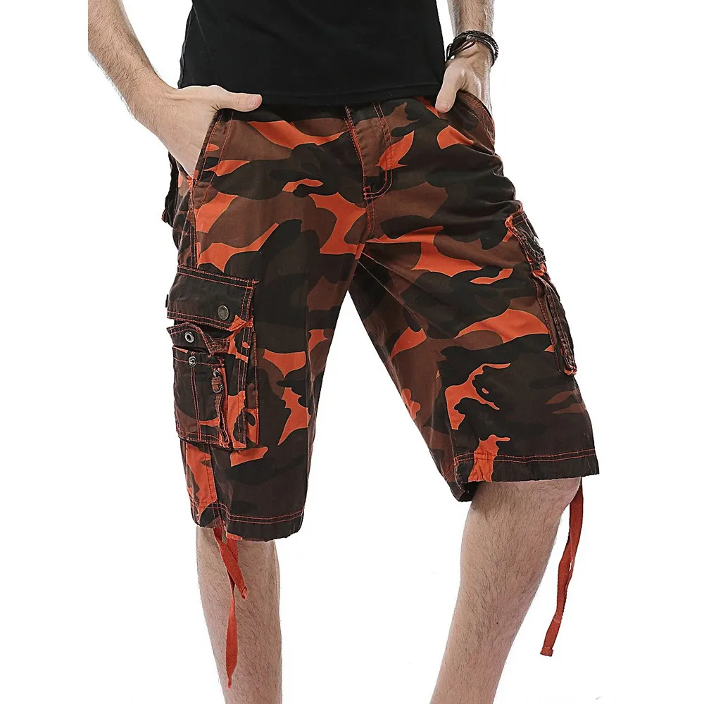 Men'sCasual камуфляж карман пляжные работа для брюк брюки-карго Брюки Гарем карго Jogger брюки для танцев мужские узкие StretchZ313