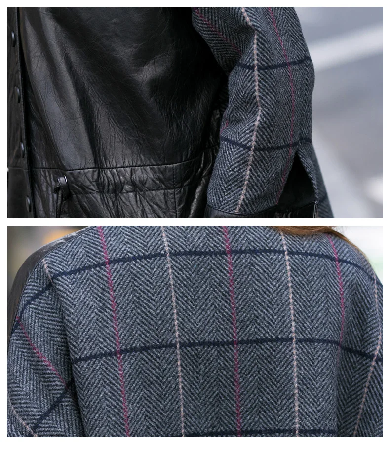 Куртка из натуральной кожи с натуральным мехом, пальто из овчины, осенне-зимняя куртка, женская одежда, корейский стиль, винтажный тонкий Тренч, пальто ZT1073
