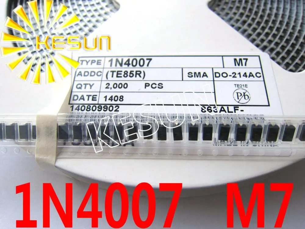 1N4007 IN4007 M7 1A/1000V Φ x2000PCS | Электронные компоненты и принадлежности