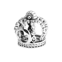 Подходит для Pandora шармы браслеты сказочная Корона Бусины стерлингового серебра 925-ювелирные изделия