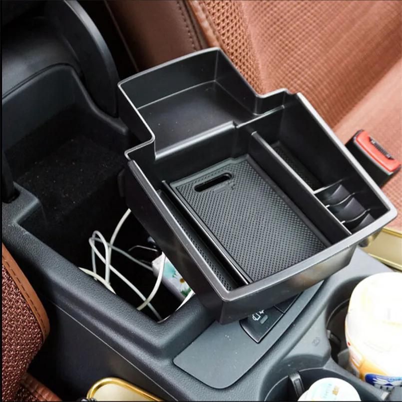

Car styling organizer stowing tidying central armrest storage box Case for Audi A3 A4 A5 S5 Q3 Q5 hatchback sedan accessories