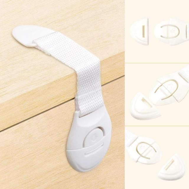 10pcs/lot Drawer Door Cabinet Cupboard Toilet Safety Locks Baby Kids Safety  Care Plastic Locks Straps Infant Baby Protection - Cabinet Locks & Straps -  AliExpress