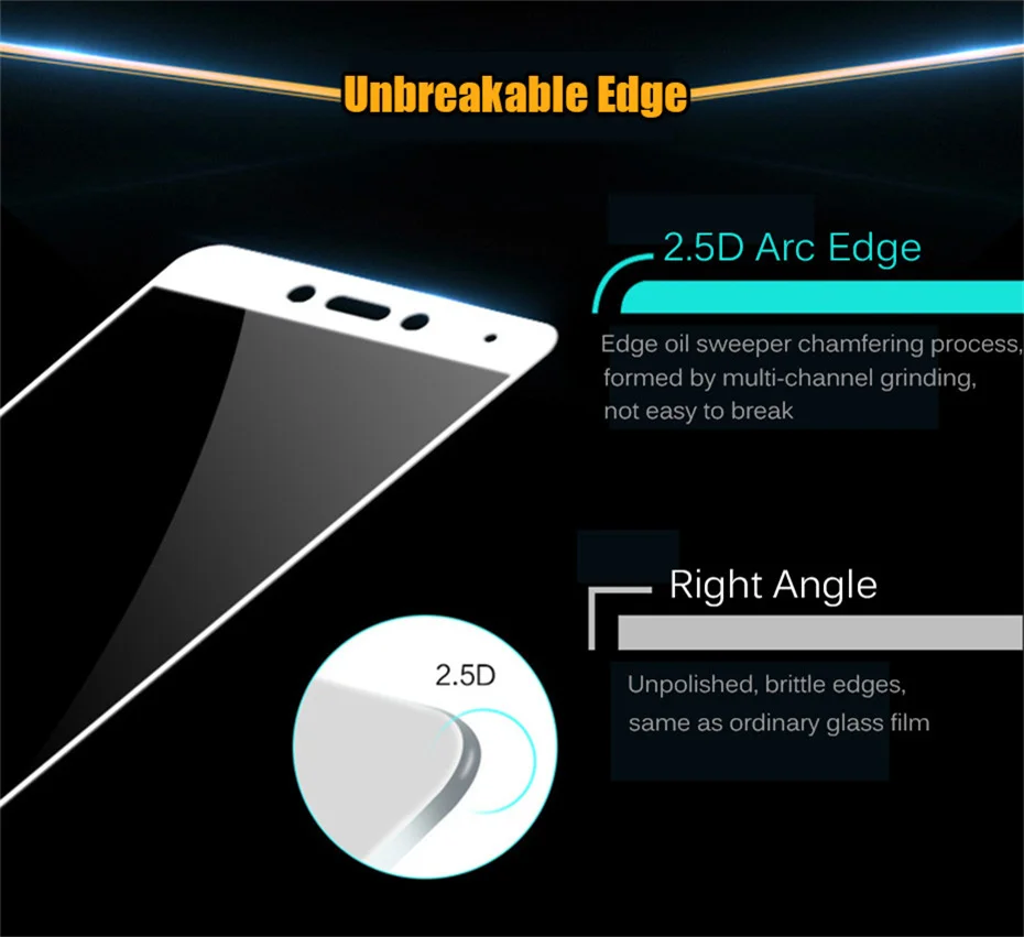 MOUSEMI Glass 4x For Xiaomi Redmi Note 4 Global Glass Tempered Full Cover Film Screen Protectors, For Xiaomi Redmi Note 4x Glass (9)