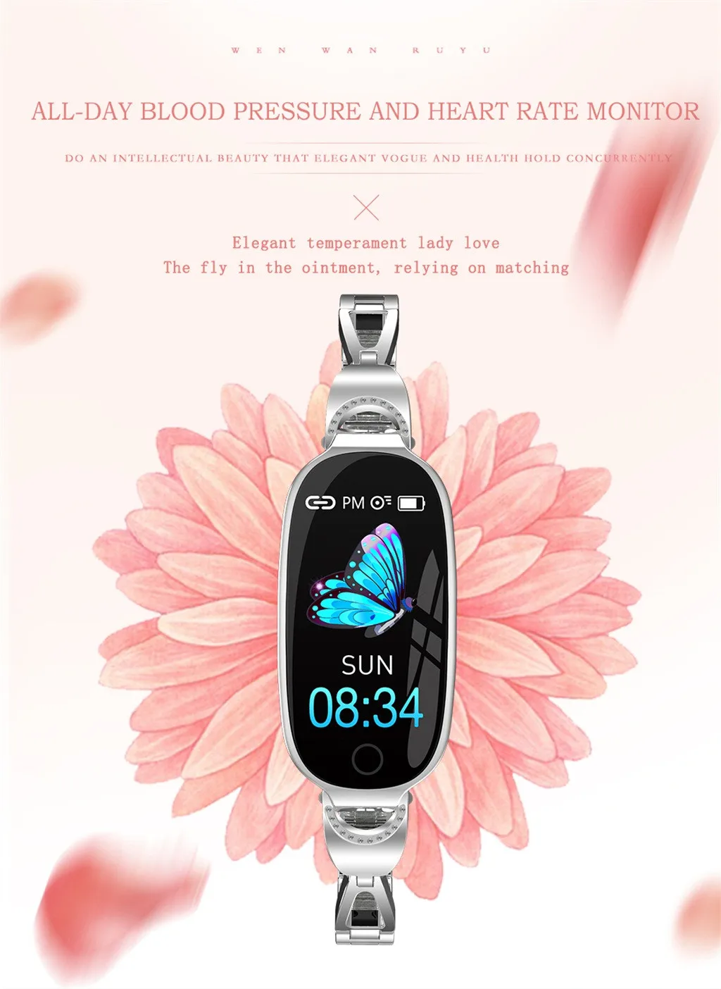 Женские Смарт-часы L18 с цветным экраном, женские часы с монитором артериального давления и сердечного ритма, Смарт-часы для фитнеса, Прямая поставка#26