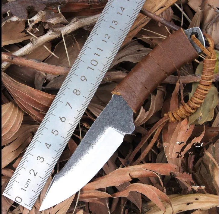 Купить 2016 Wilderness survival Ручная ковка оборудование прямой нож Самозащита кемпинг охотничий нож высокая твердость инструмент коллекция
