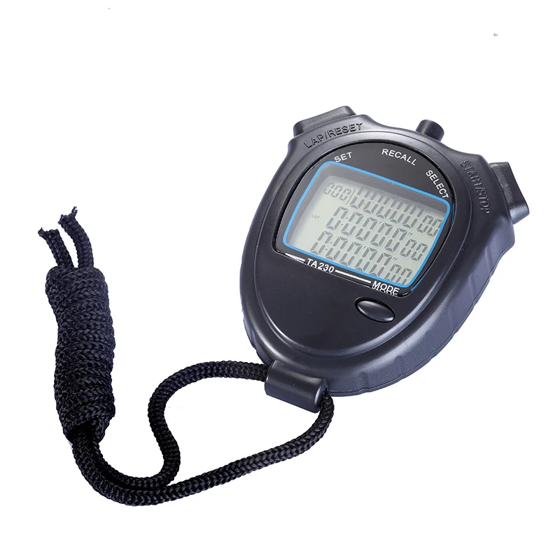 Sports stopwatch Three rows of 30 channels seconds counter Track and