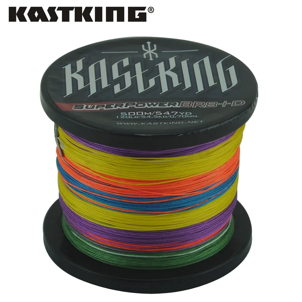 KastKing 8 нитей 500 м Современная рыболовная брендовая Мути цветная японская