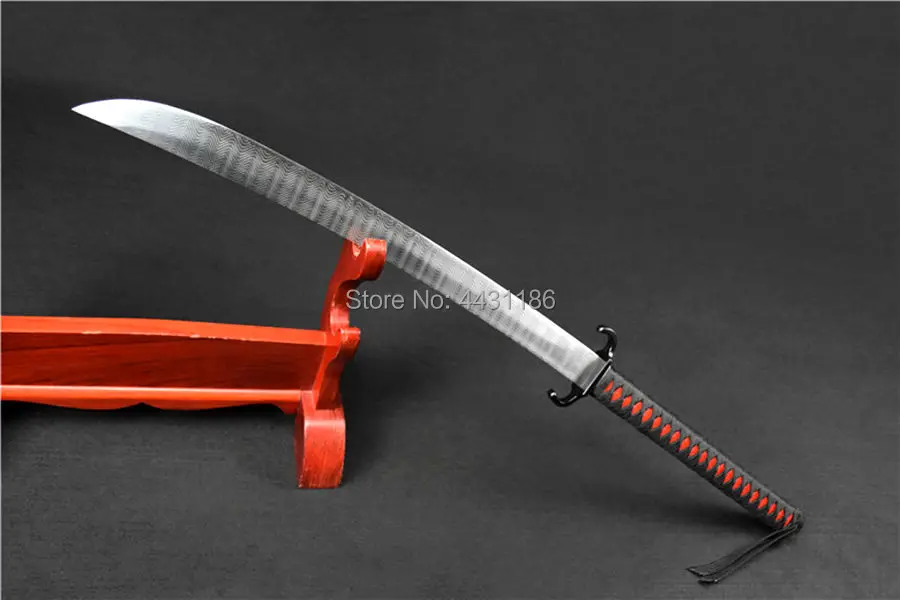 Ручной/ковка волны узор 1090 высокоуглеродистой сталь лезвие Sharp Broadsword дао меч на открытом воздухе/Охота боевой нож