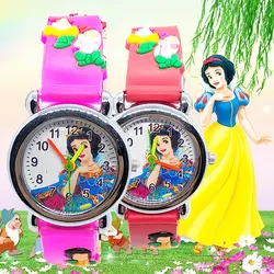 Роскошные часы для девочек для детей, студентов, женские часы для детей, подарок на день рождения, мультфильм принцессы, Детские кварцевые