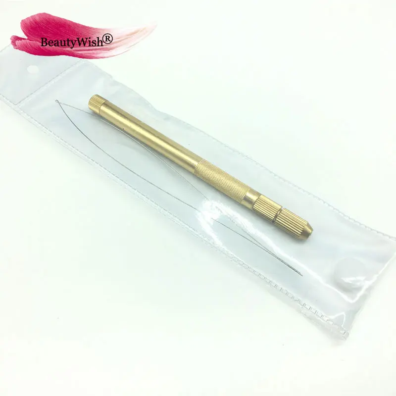 1 комплект алюминиевая ручка нити обруч иголка с 3 единицы крюковые иглы средство для стрижки волос, наборы расширений