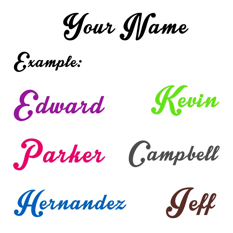 

CUSTOM TEXT Vinyl Decal Sticker Car Window Bumper Your Personalized Lettering