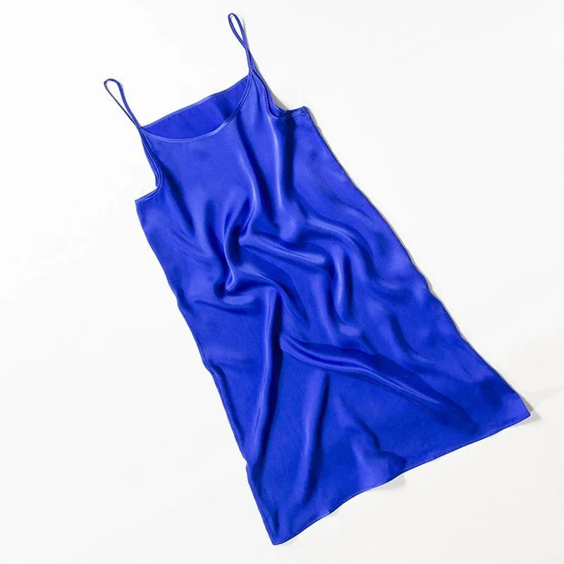 PL8616-ROYAL BLUE -2 100% silk dress summer2019