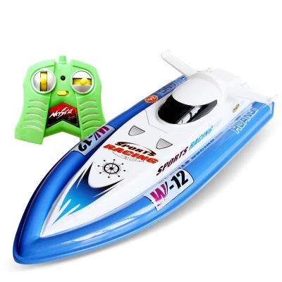 40 см радиоуправляемые игрушечные лодки 15 км/ч высокоскоростная быстрая лодка Brinquedos водные игрушки масштабная модель скоростная лодка радио удаление управления москитное ремесло - Цвет: Blue