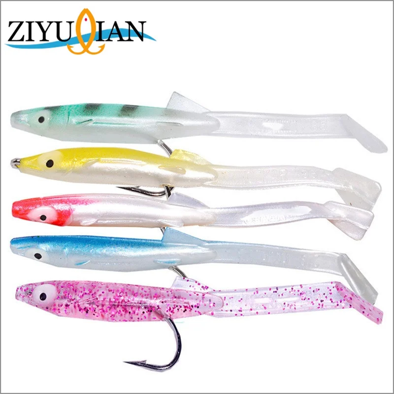 1pcs Soft Fishing Lures 12 Colors 85mm/2.3g Wobbler Silicone Artificial