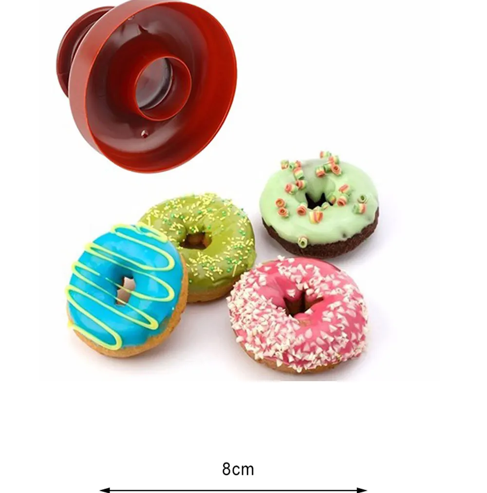 Bakeware Baking Tools Plastic Donuts Maker Cutter Mold DIY Doughnut Desserts Sweet Food Mould for Bakery Kitchen Dessert 007 (3)