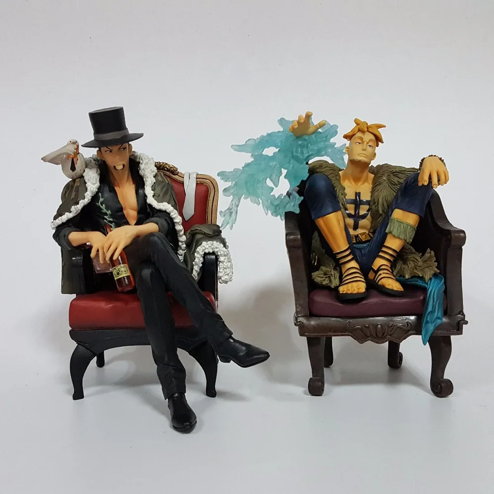 One Piece Rob Lucci Marco Sitting PVC Action Figures 160mm ...