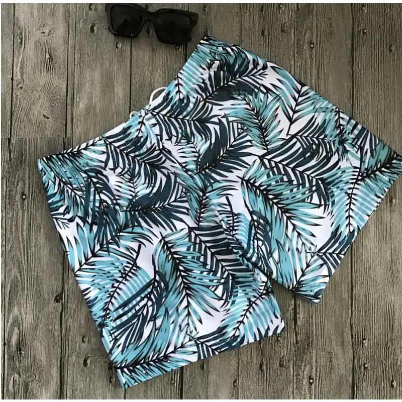 Bamboo Print Couple Swimwear_3
