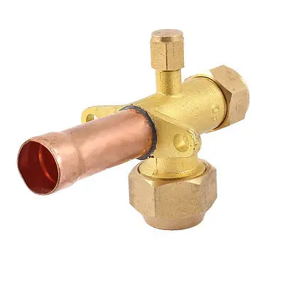 

3/4PT Inlet Three Way Straight Flare Tube Split Valve for Air Conditioner