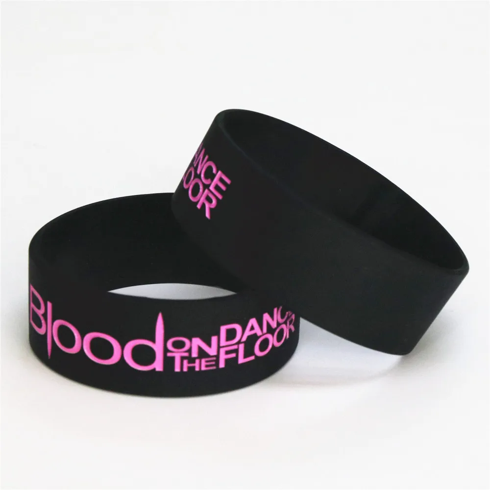 25PCS Blood On The Dance Floor Silicone Wristband 1