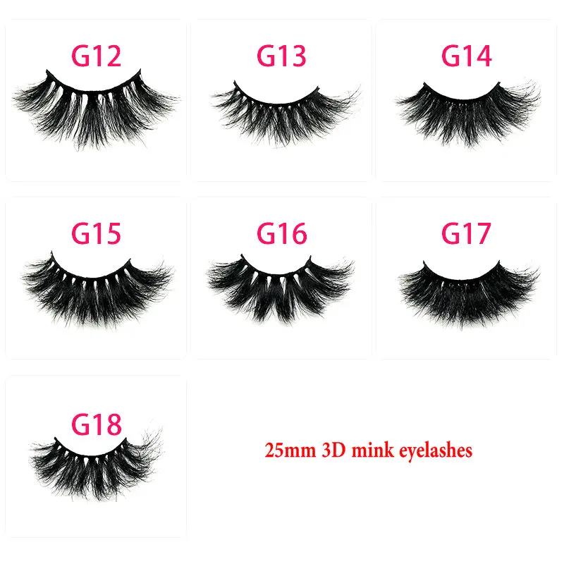

natural false eyelashes fake lashes long makeup 3d mink 25mm eyelashes eyelash extension mink eyelashes for beauty