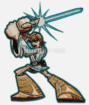 

Cartoon Jedi Luke Skywalker Blue Lightsaber Embroidered Patch Star Wars 7 VII Movie TV Series Emblem iron on badge applique