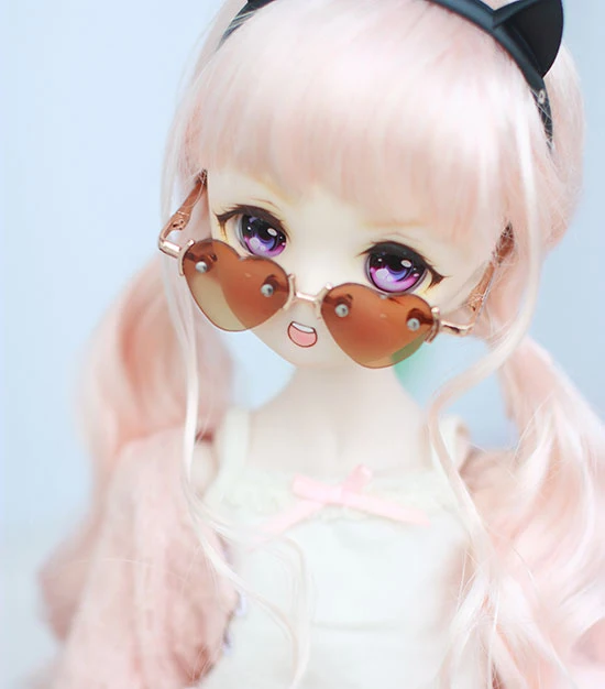 D01-P550 детская игрушка ручной работы 1/3 1/4 1/6 кукольная одежда BJD/SD кукольный реквизит аксессуары многоцветный любовь очки 1 шт