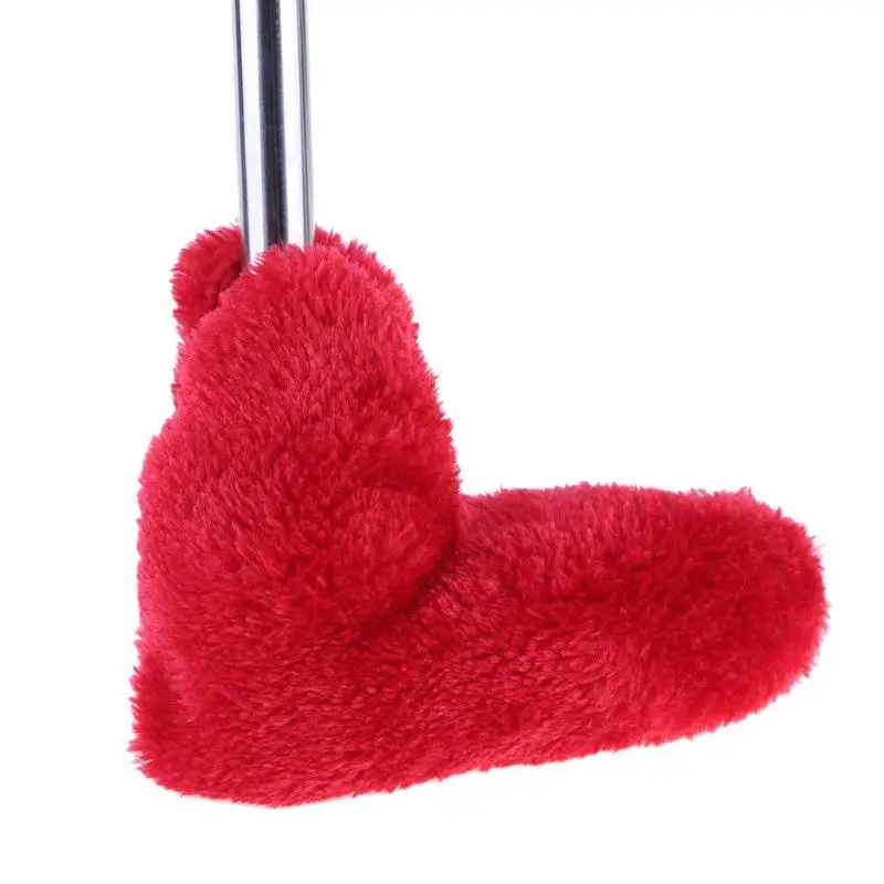 لينة أفخم النسيج شفرة نادي الغولف واقية غطاء رأس مضرب الغولف غطاء شفرة ل Putters الأحمر إكسسوارات الغولف