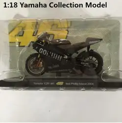 Высокая моделирования YAMAHA MotoGP Росси no46 Тесты Phillip, 1: 18 масштаб Расширенный сплав модель мотоцикла, литье металла, бесплатная доставка