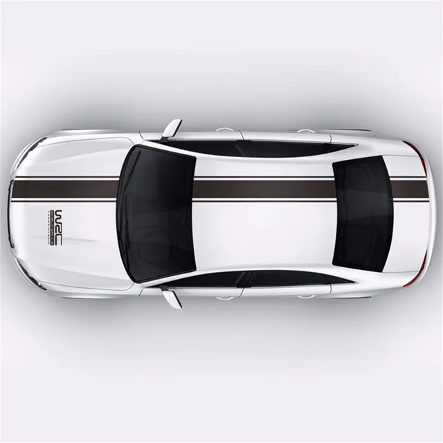 US $5.31 Chunmu Customization WRC Stripe Car Covers Vinyl Racing Sports Decal Head car sticker for ford focu
