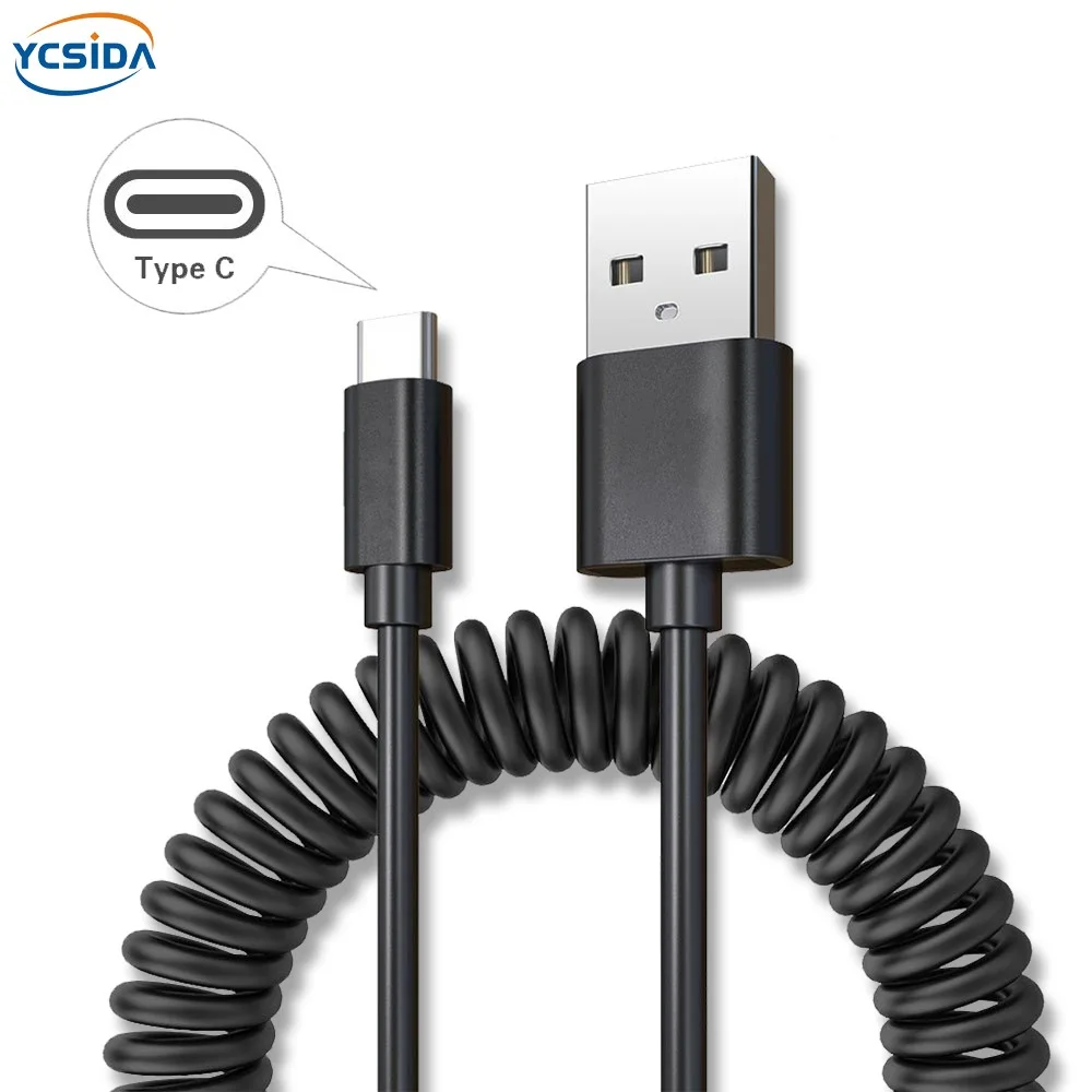 

5V 2.4A USB2.0 Type-C Charging cable Telescopic extension cable,For Samsung S8/LG G6/Huawei mate 20/Xiaomi Mi8/OPPO R17/vivo NEX