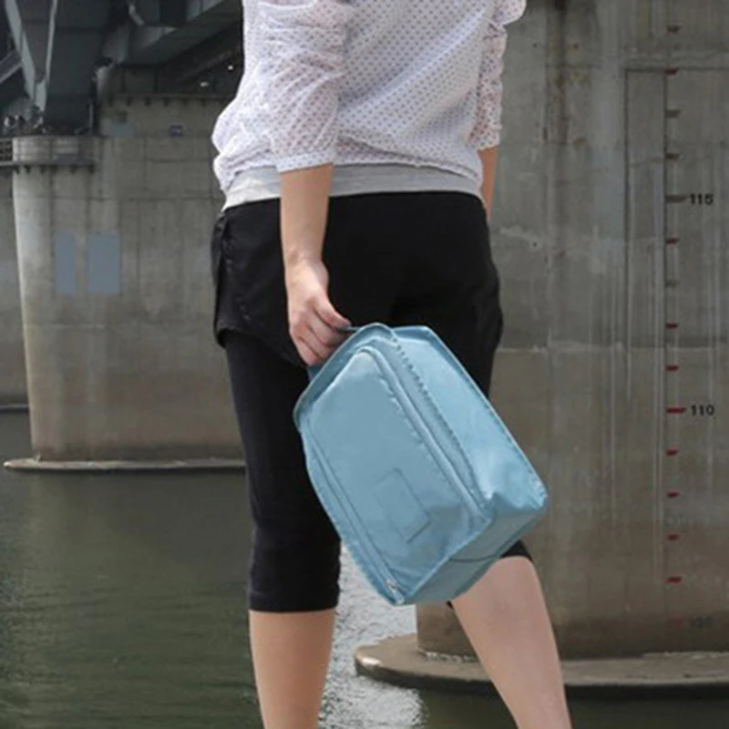 

2pc Portable Waterproof Shoes Bag Pouch Travel Bag Portable Shoes Organizer Sorting Pouch Zip Lock Home Storage Bag New