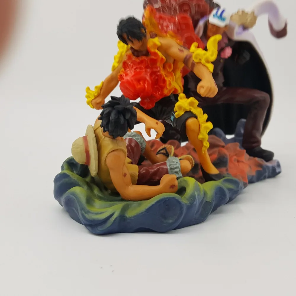 Экшн фигурка Ace Deadth 120 мм Аниме One Piece Sakazuki Luffy Sabo модели игрушки|Игровые фигурки и