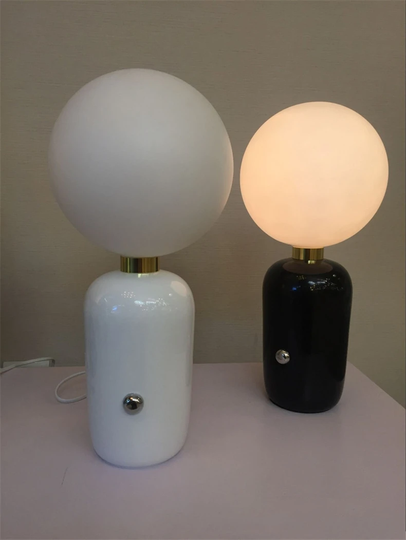 Современная дизайнерская Светодиодная настольная лампа, модное Простое домашнее декоративное стекло, настольная лампа, прикроватная лампа для спальни, Настольная декоративная светодиодная настольная лампа