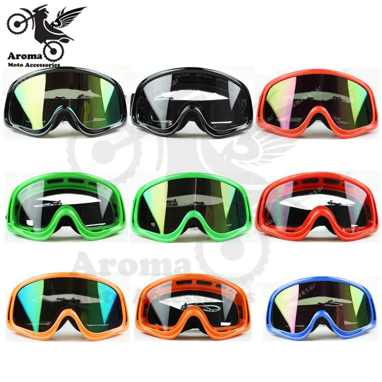multi clear lens colorful motorbike eye protection ski goggle racing