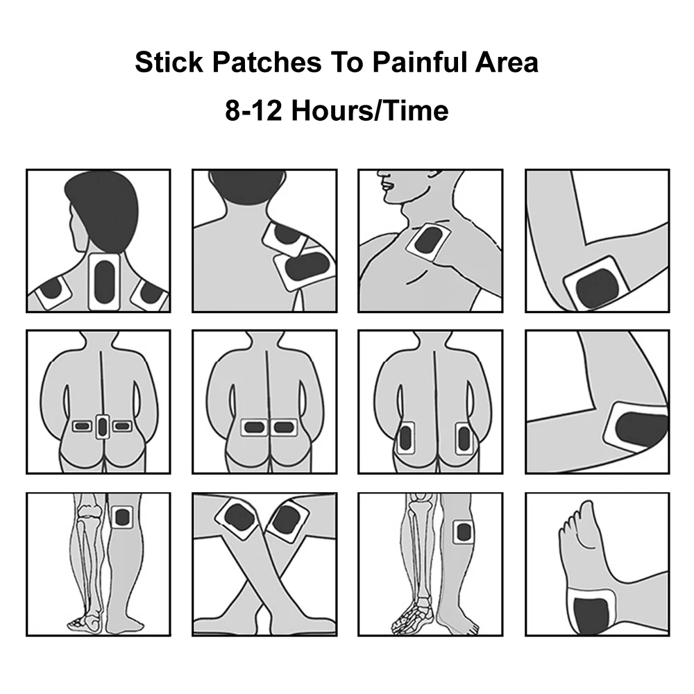 160 шт/20 мешков, пластырь для снятия боли в спине, медицинский пластырь, пластырь для снятия боли в колене, средство для снятия боли в плечах, обезболивающие пластыри