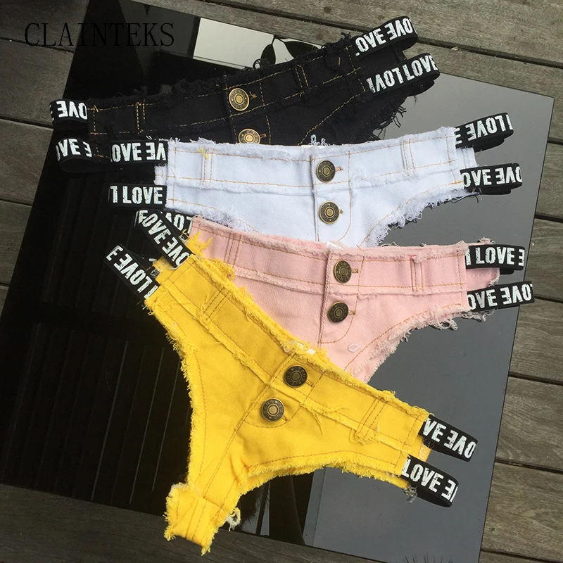 섹시한 데님 반바지 여성 여름 홀 짧은 청바지 미니 핫 반바지 여성 캐주얼 러브 프린트 반바지
