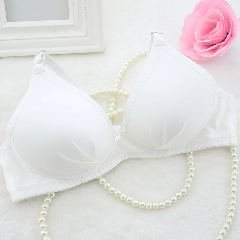 Puberty Young Girls Small Bras Children Teens Training Bra for Kids Wireless Pure Cotton Training Bra for Teenager Thin Cup Bra